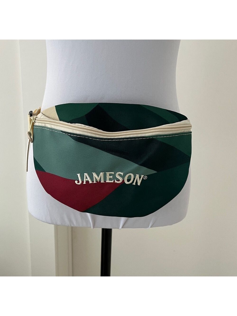 JAMESON Whiskey Branded Fanny Pack Multi Colour Abstract Adjustable Travel